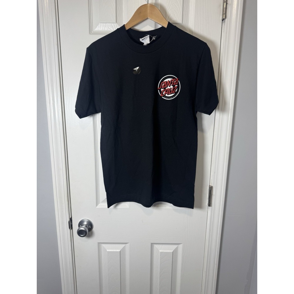 Santa Cruz Shirt Mens Small Black Roskopp Face Skateboarding Surfing Y2K NEW - Picture 3 of 3